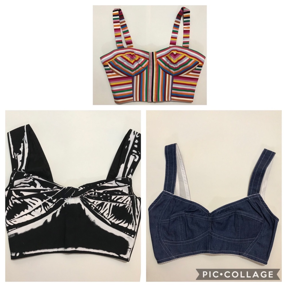 Prada, Dolce & Gabbana, and Amur Crop Top Bundle